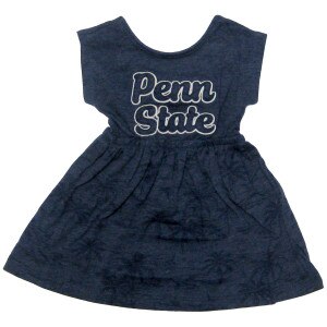navy infant Hawaiian dress with script Penn State